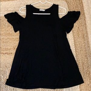 Cotton cold shoulder top